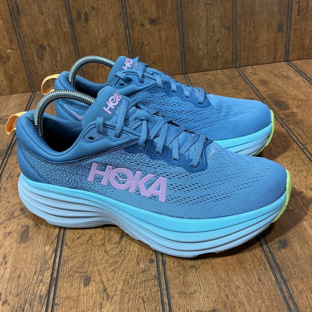 Hoka One One Bondi 8 Shadow Dusk Running Shoes Womens 9.5 B 1127952 SSK